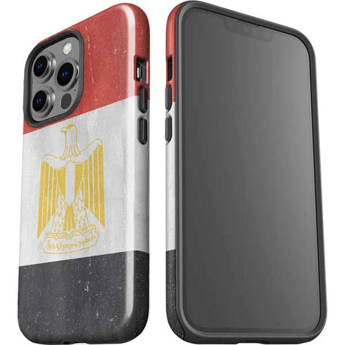 Egypt Flag Distressed iPhone 13 Pro Impact Case